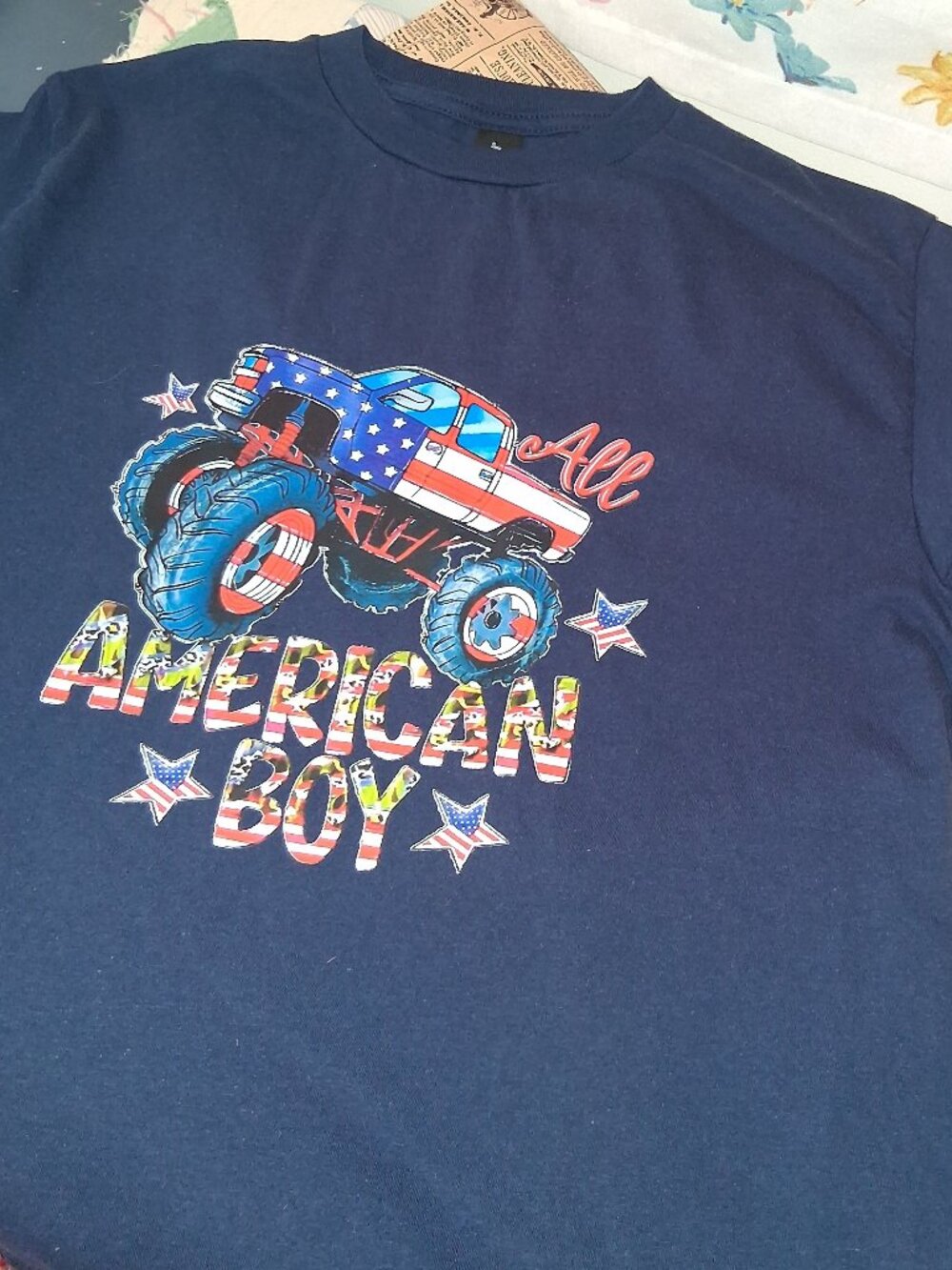 All American Boy Navy Tee